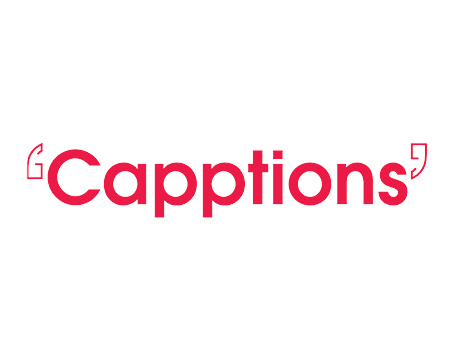 Een afbeelding met daarop de logo van Capptions.