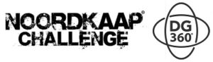 Logo Noordkaap Challenge 2023 met logo DG-360 witte achtergrond